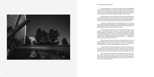 Black book cover of Bieke Depoorter's Blinked Myself Awake. Published by Hannibal Books.