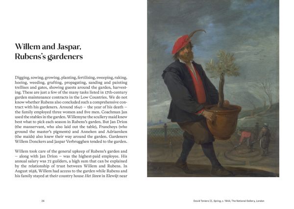 Book cover of The Rubens Garden: A Masterpiece in Bloom, featuring a painting of a floral garden. Published by Hannibal Books.