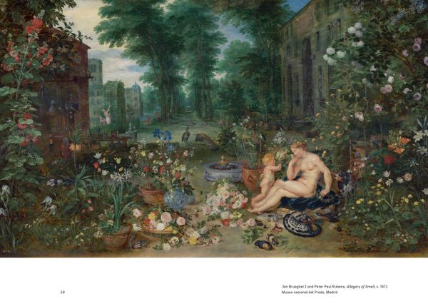 Book cover of The Rubens Garden: A Masterpiece in Bloom, featuring a painting of a floral garden. Published by Hannibal Books.