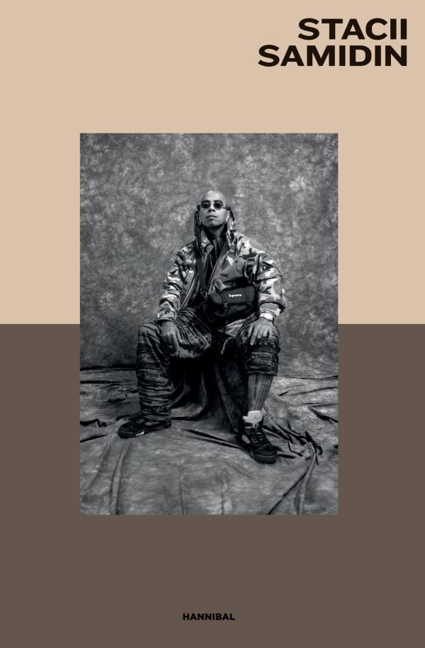Book cover of Stacii Samidin, featuring the photographer in seated pose. Published by Hannibal Books.