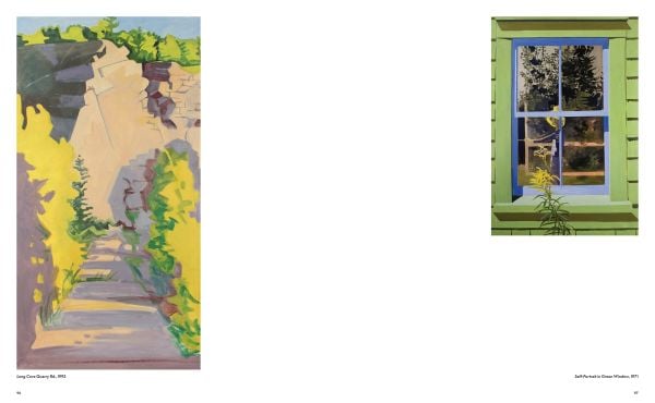 Book cover of Lois Dodd: Framing the Ephemeral; featuring a painting of an orange sheet on a washing line. Published by Hannibal Books.