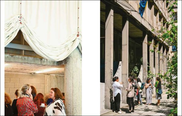 Book cover of Flanders Architectural Review 15, with a two storey open architectural structure with basketball net. Published by Exhibitions International.