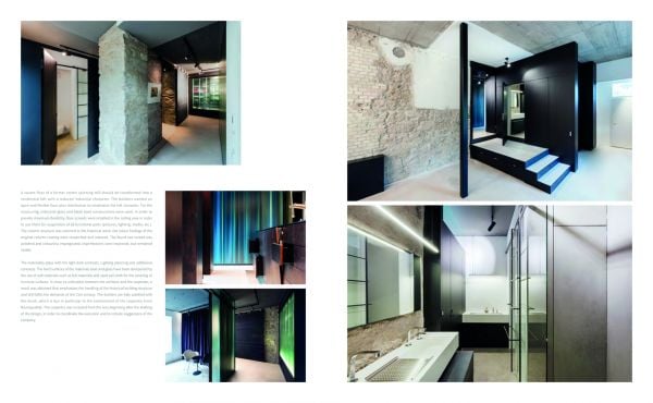 Book cover of New Loft Residence Design, with an interior loft space with large windows. Published by Artpower International.