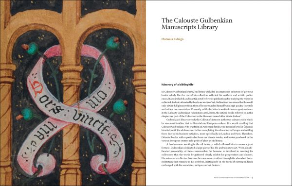 Book cover of European Illuminated Manuscripts in the Calouste Gulbenkian Collection: featuring an illuminated manuscript of medieval scribe at altar. Published by Fundação Calouste Gulbenkian.