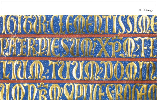 Book cover of European Illuminated Manuscripts in the Calouste Gulbenkian Collection: featuring an illuminated manuscript of medieval scribe at altar. Published by Fundação Calouste Gulbenkian.