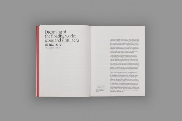 Book cover of Floating world: 'ukiyo-e' Japanese Prints; featuring a Japanese artwork of two figures in traditional dress. Published by Fundação Calouste Gulbenkian.