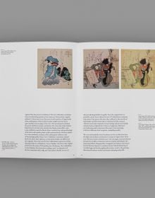 Book cover of Floating world: 'ukiyo-e' Japanese Prints; featuring a Japanese artwork of two figures in traditional dress. Published by Fundação Calouste Gulbenkian.