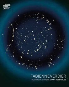 Book cover of Fabienne Verdier, The Song of Stars, featuring an blue abstract painting titled 'Ciel, univers céleste Gagan Ahmarique' (éthiopien). Published by 5 Continents Editions.
