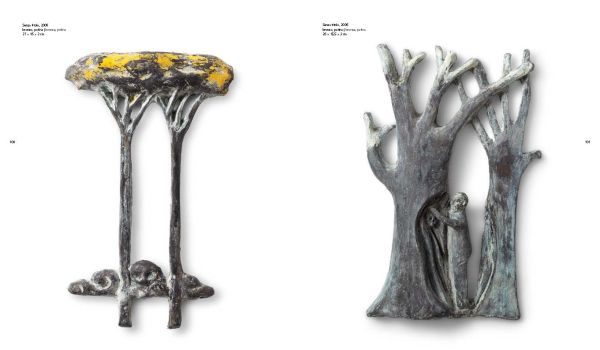 Book cover of Enzo Cucchi, The Poet and the Magician, featuring a yellow and white pattern. Published by 5 Continents Editions.