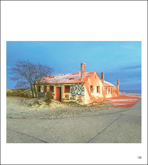 Book cover of New York Waterfront Diary, featuring three black and white photographs: sandy beach, man near waters edge, view telescopes. Published by 5 Continents Editions.