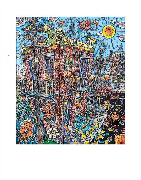 Book cover of Linda Rainaldi's Outsider Art of Canada, What else can art be like?, featuring a naïve style painting of figure with large eyes. Published by 5 Continents Editions.