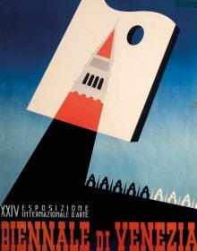 White book cover of Italian and American Art, An Interaction 1930s-1980s, with blue and red font. Published by 5 Continents Editions.