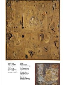 White book cover of Italian and American Art, An Interaction 1930s-1980s, with blue and red font. Published by 5 Continents Editions.