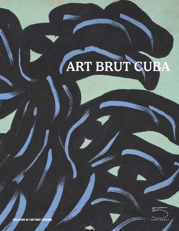 Book cover of Outsider Art Cuba - Art Brut Cuba, with an orange pencil drawing of tree. Published by 5 Continents Editions.