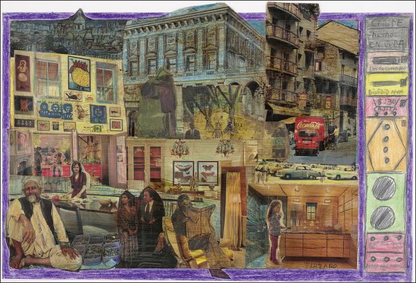 Book cover of Outsider Art Cuba - Art Brut Cuba, with an orange pencil drawing of tree. Published by 5 Continents Editions.