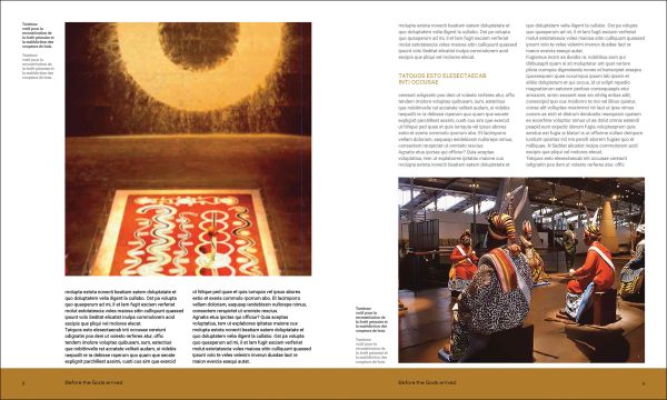 Book cover of Nothing Too Beautiful for the Gods: Altars and Contemporary Creation, featuring an altar with a fake head of a pig, alongside fruit and bottles. Published by 5 Continents Editions.