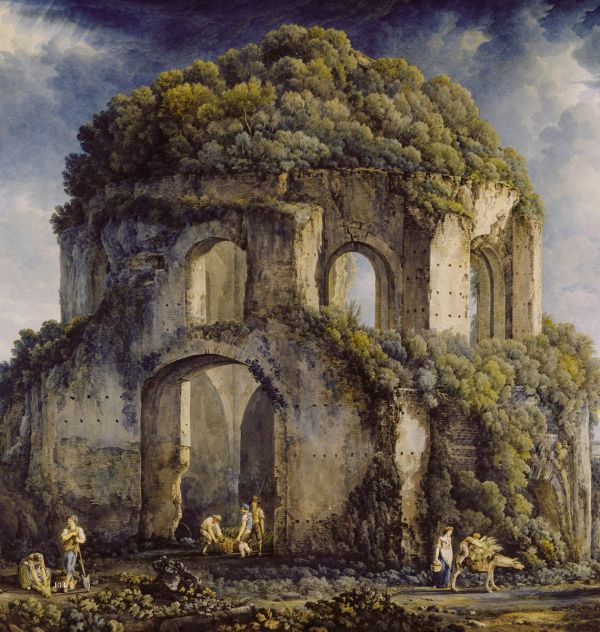 Book cover of Grand Tour of Europe, with a painting by Antonio Canova, titled