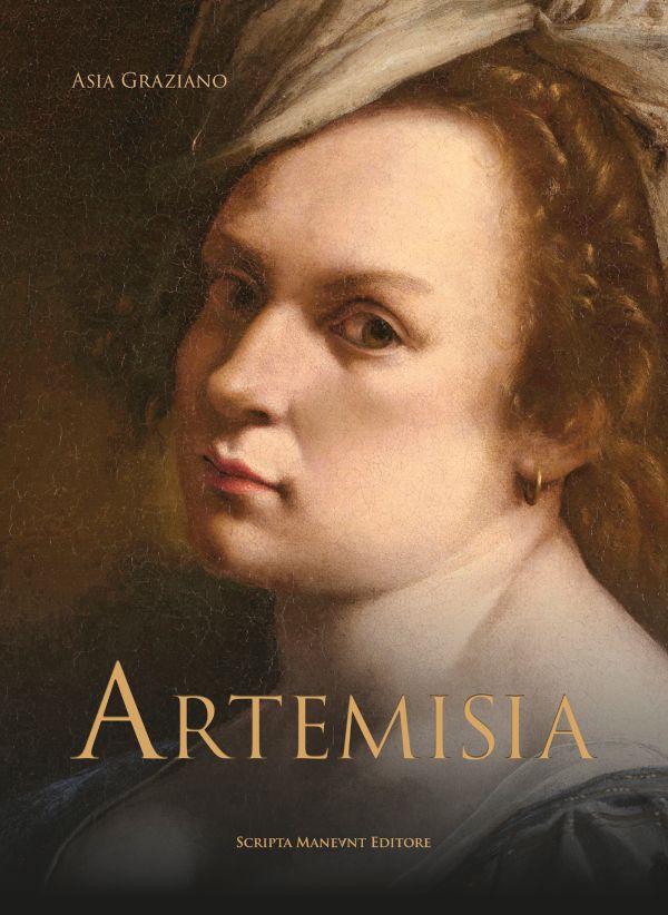 Book cover of Artemisia, featuring a portrait of the artist. Published by Scripta Maneant Editori.