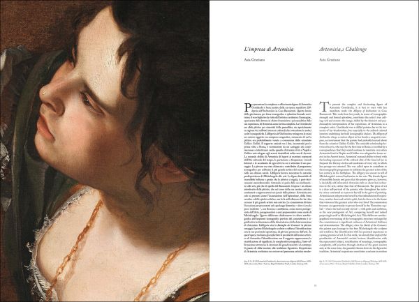 Book cover of Artemisia, featuring a portrait of the artist. Published by Scripta Maneant Editori.