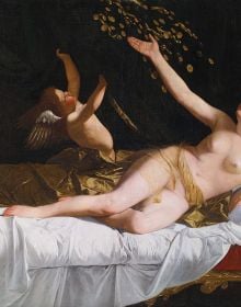 Book cover of Artemisia, featuring a painting titled 'Self-Portrait as Lute Player. Published by Scripta Maneant Editori.
